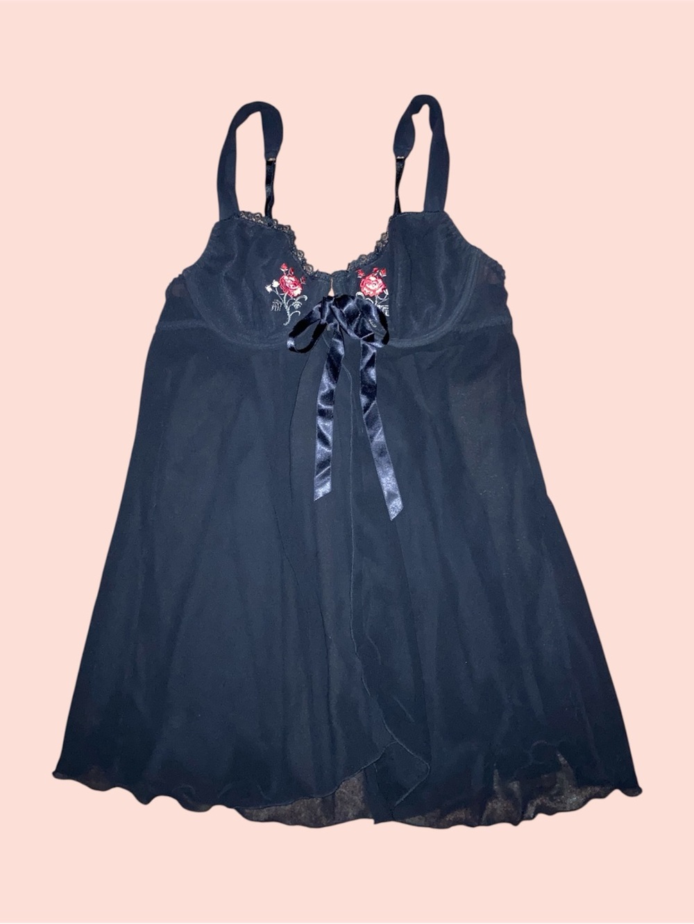 Sheer Black Babydoll